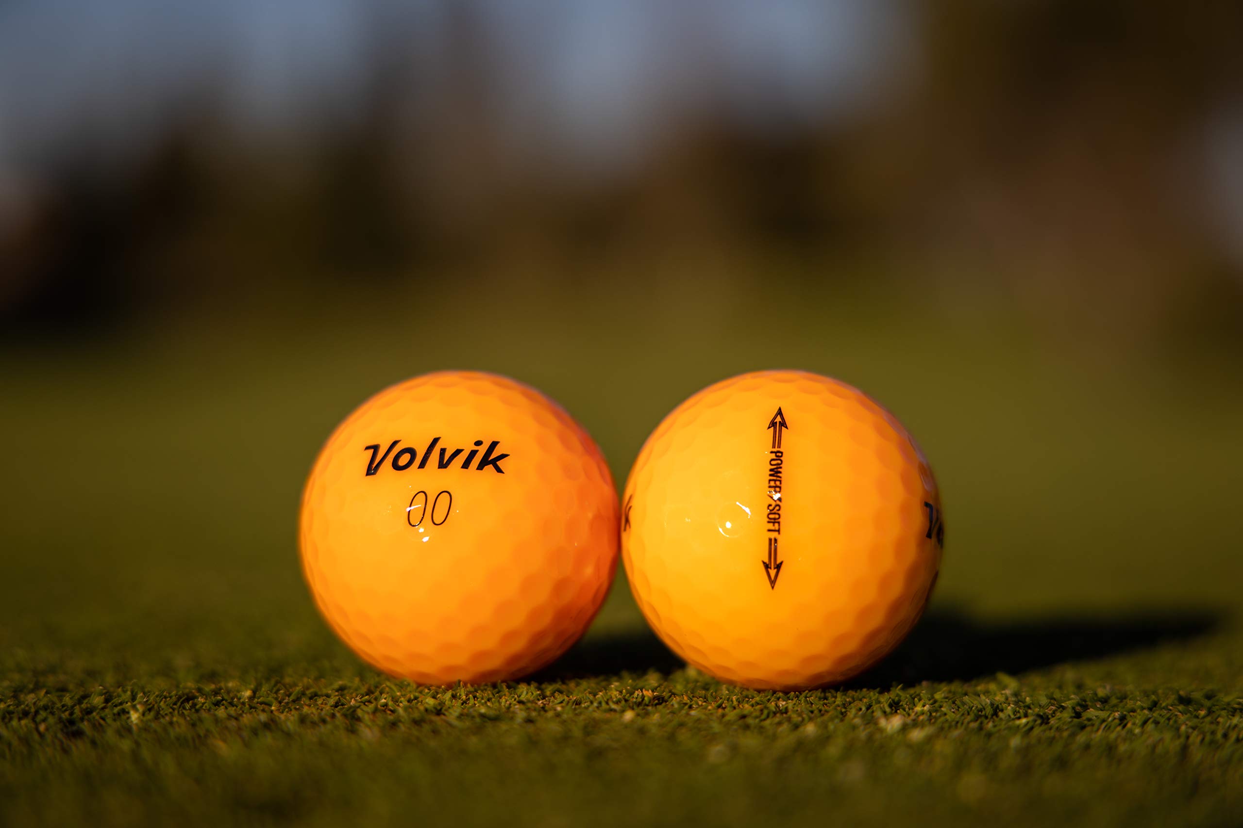 Volvik 9797 Power Soft Golf Balls Dozen - Gloss Orange