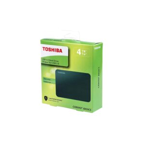 Toshiba Canvio Basics 4TB Portable External Hard Drive USB 3.0, Black - HDTB440XK3CA