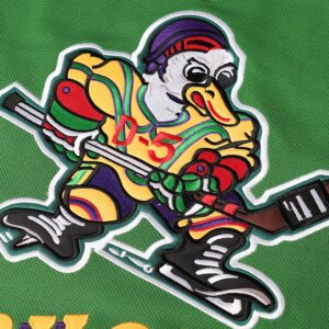 Phoneutrix Charlie Conway #96 Mighty Ducks Movie Hockey Jersey White Green (Green, Medium)