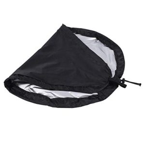 Vbestlife Kayak Cockpit Drape Adjustable Waterproof Seal Cockpit Cover Fit Blocking Kayak Canoe Cockpit Cover Protector Black (XL) Vgeby Kayak Cockpit Cover Vgeby Kayak Cockpit Cover