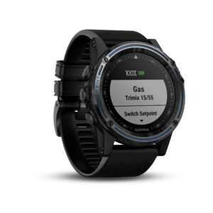 Garmin Descent Mk1, Watch-Sized Dive Computer with Surface GPS, Includes Fitness Features, Gray Sapphire with Black Band