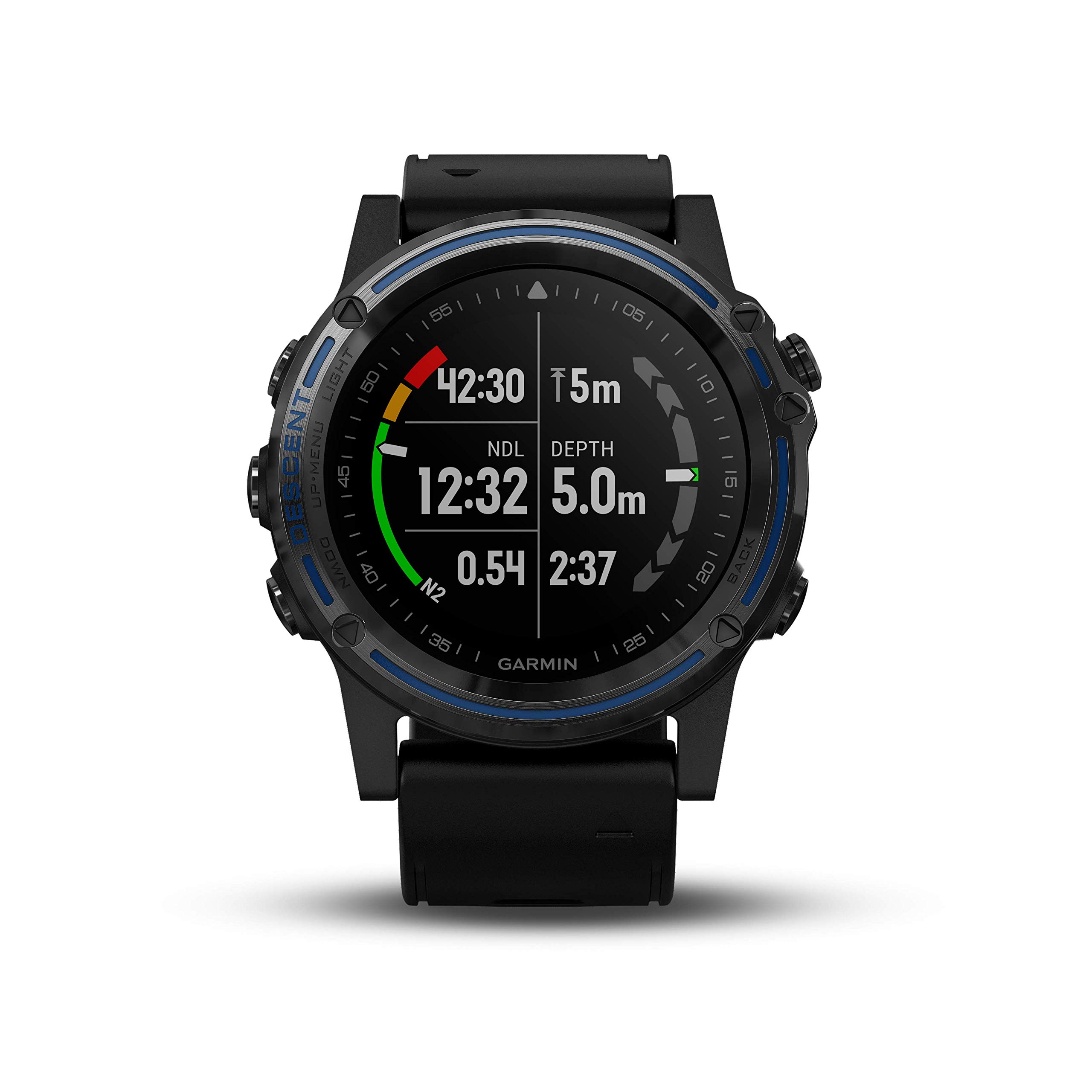 Garmin Descent Mk1, Watch-Sized Dive Computer with Surface GPS, Includes Fitness Features, Gray Sapphire with Black Band