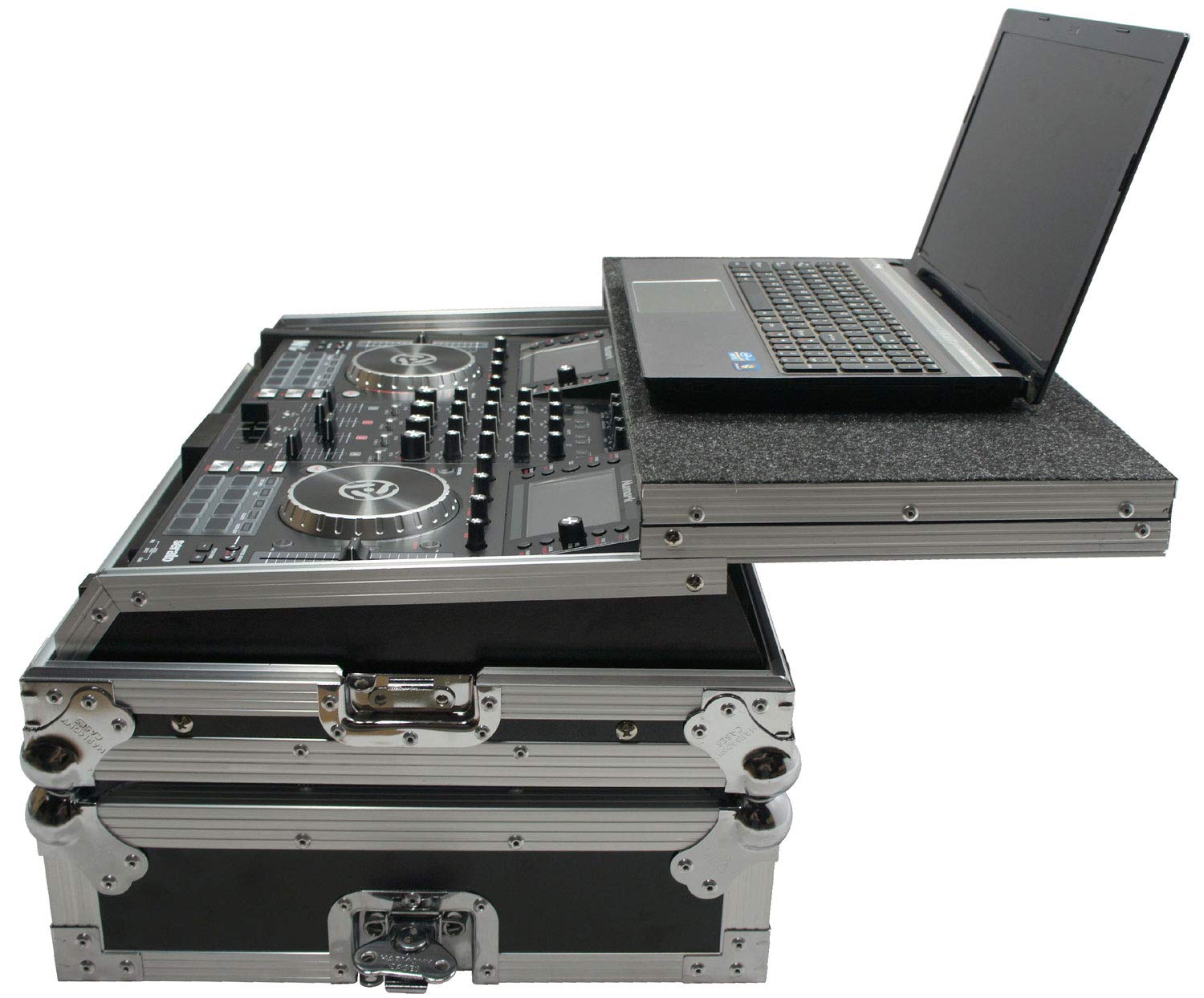 Harmony Audio DJ HCNVLT Flight Glide Laptop Stand Road DJ Custom Case Compatible with Numark NV