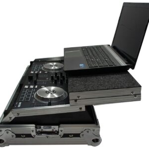 Harmony Audio HCMIXTRACKPRO3LT Flight Laptop Stand DJ Case Compatible with Numark Mixtrack Pro 3