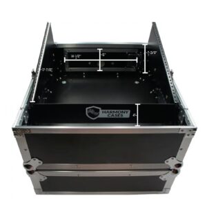 Harmony Audio Case HCM2U DJ Pro Audio 10U Slant Top 4U Vertical Mixer Rack Case New