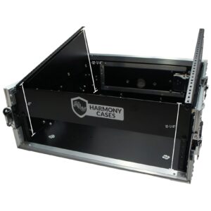 Harmony Audio Case HCM2U DJ Pro Audio 10U Slant Top 4U Vertical Mixer Rack Case New