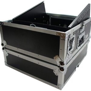 Harmony Audio Case HCM2U DJ Pro Audio 10U Slant Top 4U Vertical Mixer Rack Case New