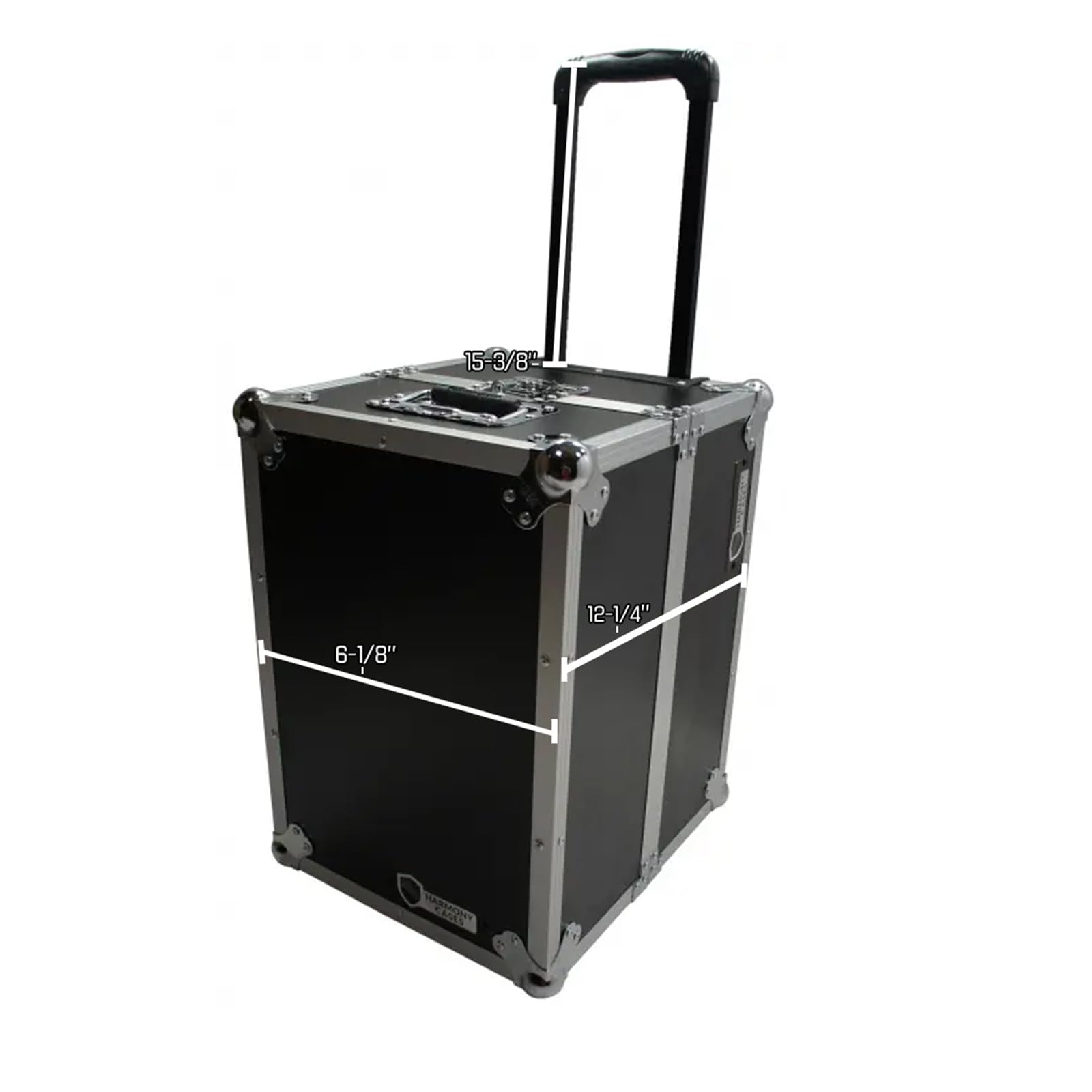 Harmony Audio Case HCLPHWE Rolling Flight Case Wheels & Handle 100 LP Vinyl Records