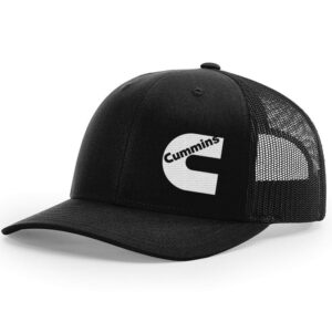 diesel tees cummins snapback trucker hats 112 (black black)