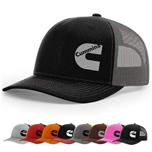 Diesel Tees Cummins Snapback Trucker Hats 112 (Black Black)