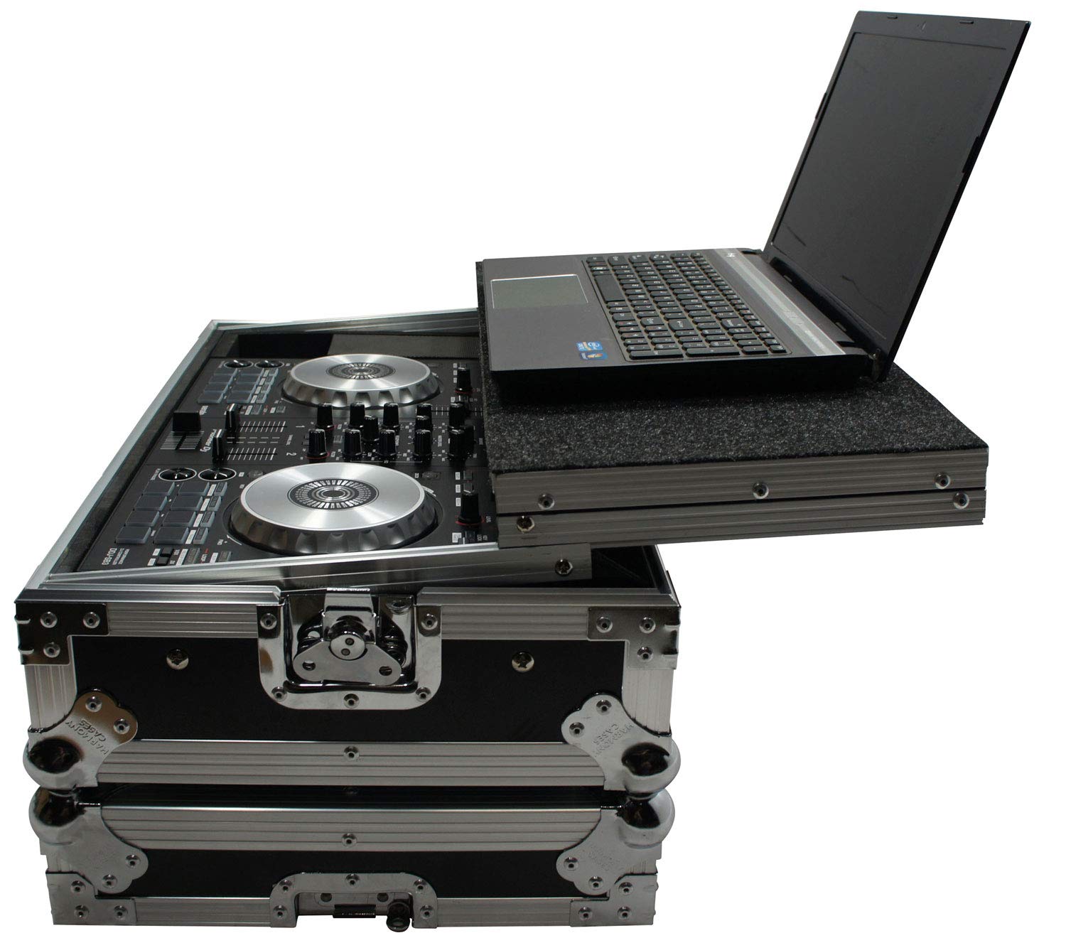 Harmony Audio HCDDJSBLT Flight Glide Laptop Stand Road DJ Case Compatible with Pioneer DDJ-SB