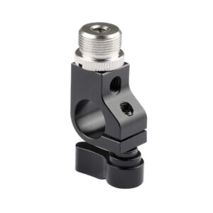 camvate 15mm rod clamp with 5/8"-27 screw connectors for microphone - 1938