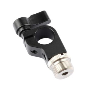 CAMVATE 15mm Rod Clamp With 5/8"-27 Screw Connectors For Microphone - 1938