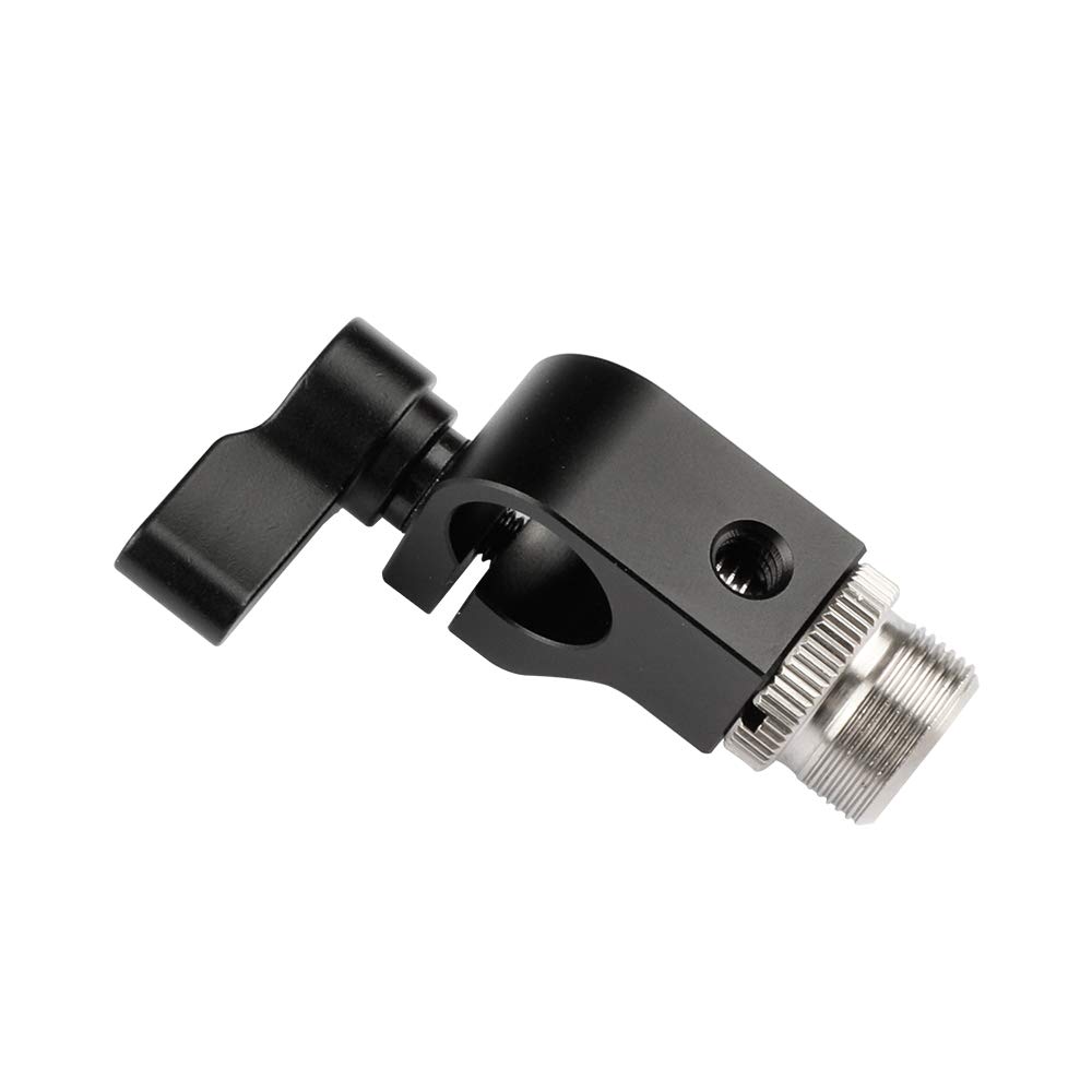 CAMVATE 15mm Rod Clamp With 5/8"-27 Screw Connectors For Microphone - 1938