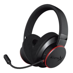 sound blasterx h6 usb gaming headset with 7.1 virtual surround sound, memory foam fabric earpads, hardware eq modes, ambient monitoring and rgb lighting for ps4, xbox one, nintendo switch, and pc