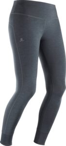 salomon women's comet tech leg, black/ebony/heather, x-small