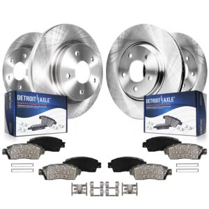 detroit axle - brake kit for 4wd 5-lug 2000-2003 ford f-150 brake disc rotors and ceramic brakes pads 2001 2002 front and rear replacement