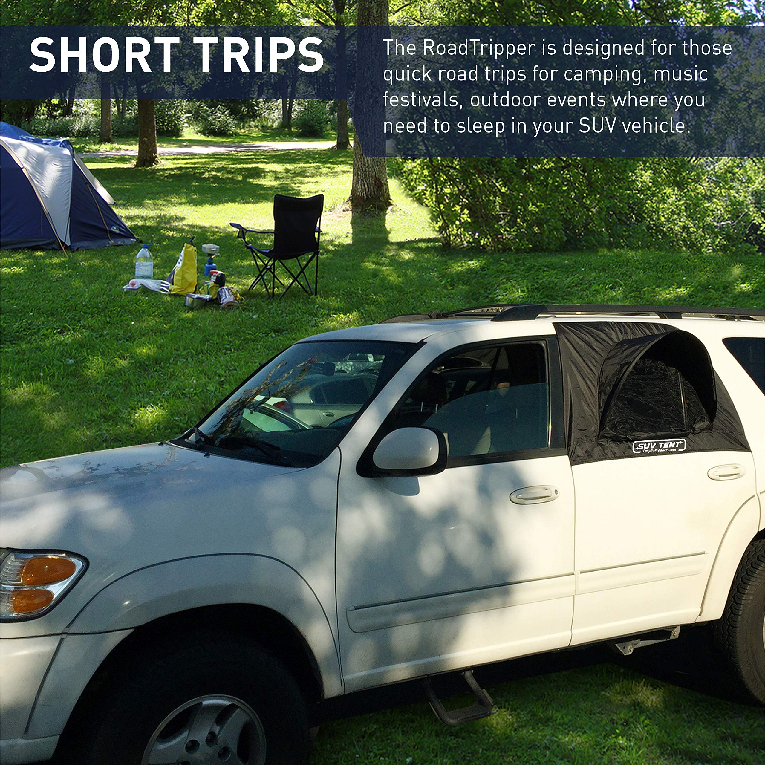 SUV Tent Car Camping Tent Tent Works as Vent, Bug Guard and Sun Screen Canopy - Great Car Camping Accessory