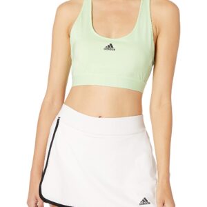 adidas Ny Tennis Tee, Glow Green/Black, Large