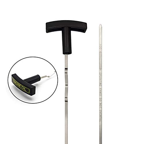 F81Z-6750-DA Engine Oil Dipstick Compatible with 1999 2000 2001 2002 2003 Ford F250 F350 F450 F550 Excursion 7.3L Diesel Stainless Steel Oil Level Indicator