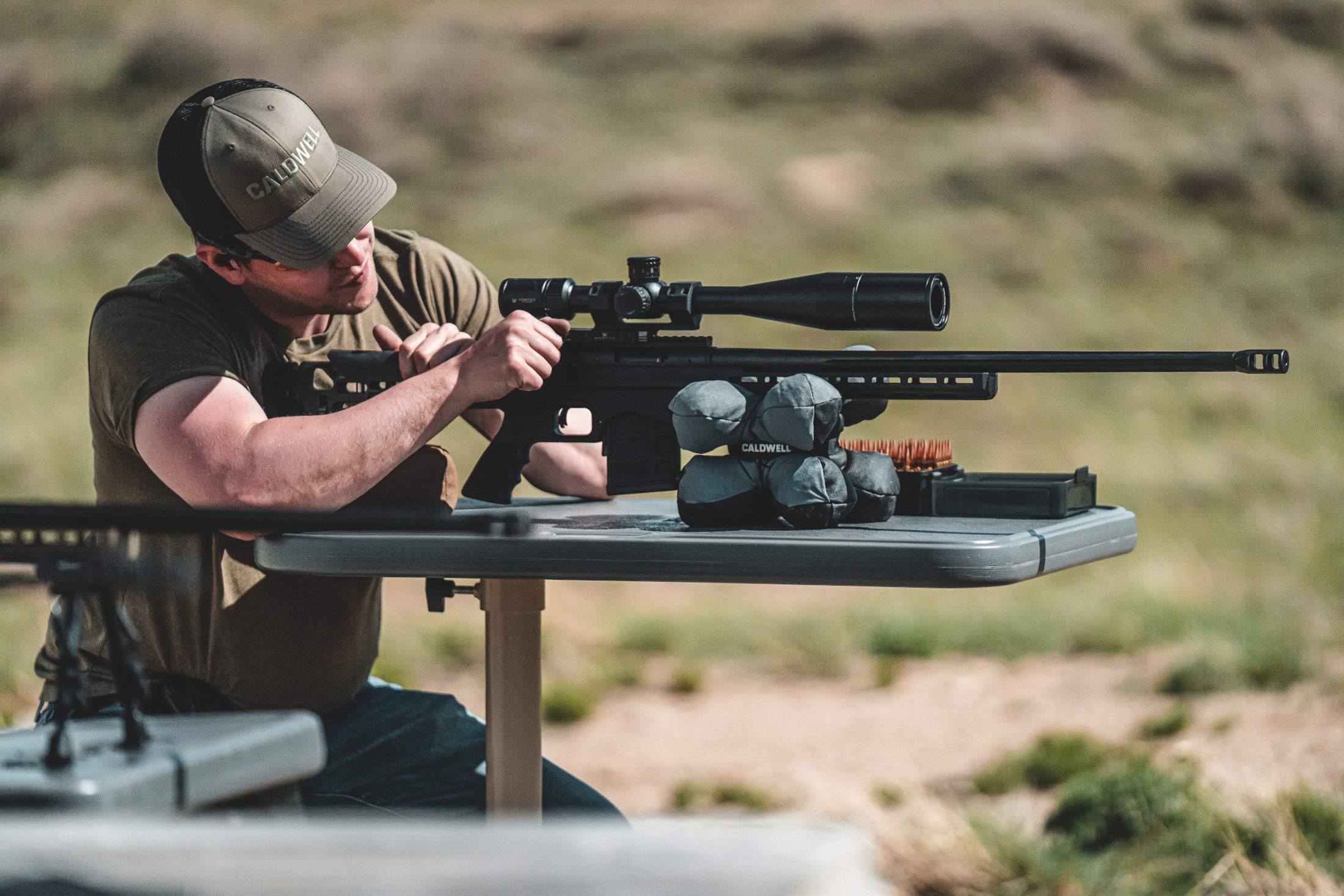 Caldwell Tack Driver X Bags with Rubberized Base, Non-Absorbent Filling and Adjustable Strap for Hunting, Range, and Target Shooting