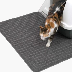 Catit Cat Litter Mat, Rectangle, Large, Grey, 44366