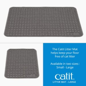 Catit Cat Litter Mat, Rectangle, Large, Grey, 44366