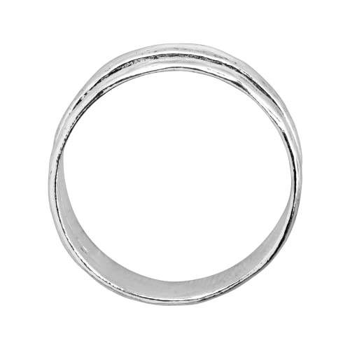 Silpada 'Double Spaced' Two Bar Ring in Sterling Silver, Size 8, Size 8