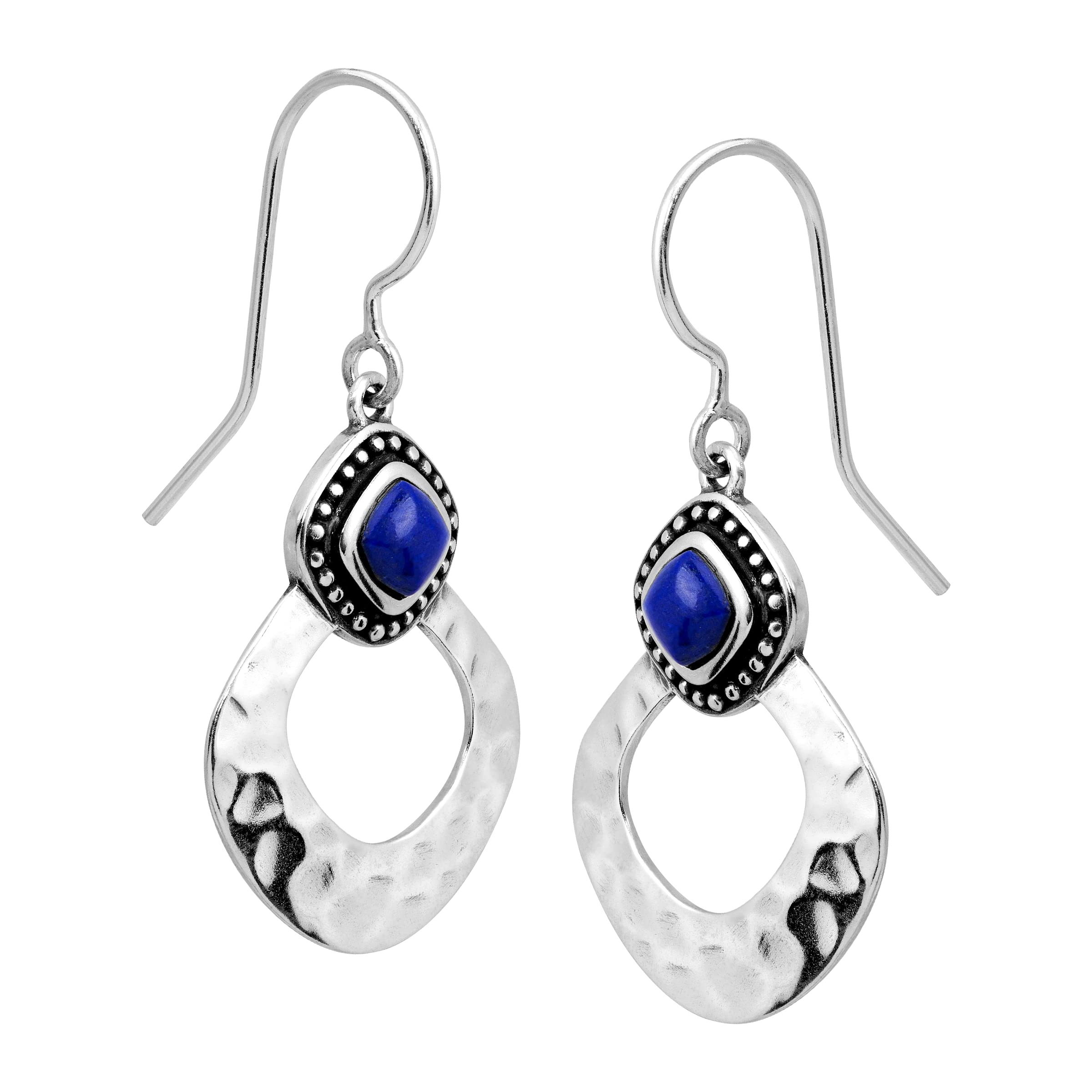 Silpada 'Atacama' Natural Lapis Drop Earrings in Sterling Silver