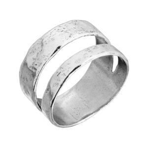 Silpada 'Double Spaced' Two Bar Ring in Sterling Silver, Size 10, Size 10