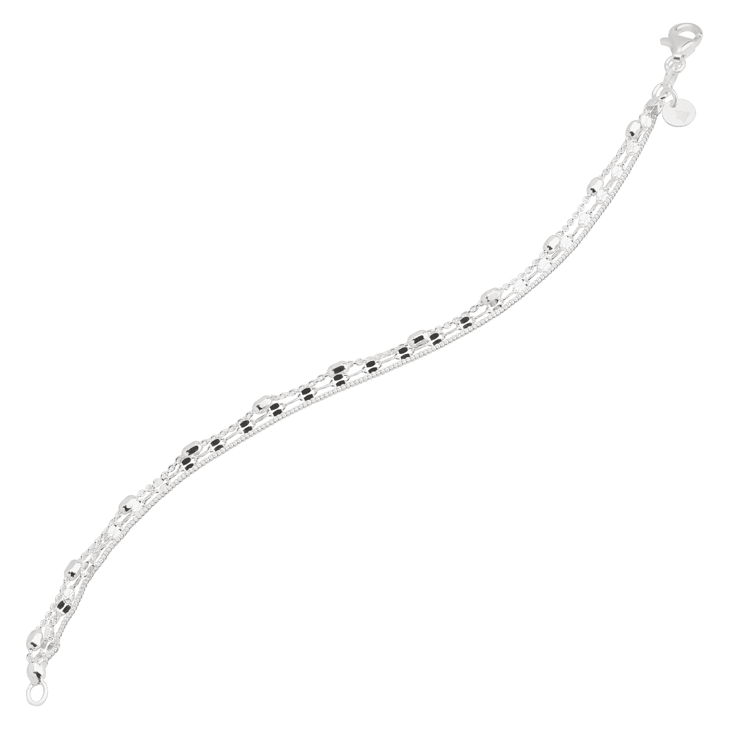 Silpada 'Figurati' Multi-Chain Beaded Bracelet in Sterling Silver