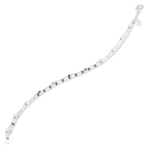 Silpada 'Figurati' Multi-Chain Beaded Bracelet in Sterling Silver