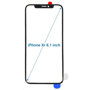 MMOBIEL Front Glass Repair Kit Compatible with iPhone XR - 6.1 inch - 2018 - Lens Screen Replacement Repair Kit - Incl. Toolkit - Gray