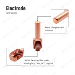 192048 Electrode 192052 Tip 40A for Plasma Cutting Miller Cutter ICE-40C ICE-40T ICE-55C ICE-55CM Series Torch 20pcs