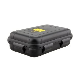 VGEBY Waterproof Box, Outdoor Waterproof Shockproof Storage Box with Foam Floating Survivor Small Waterproof Box