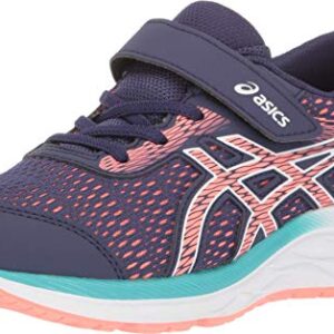 ASICS Kid's Gel-Excite 6 Pre-School Running Shoes, 2, Purple Matte/Sun Coral