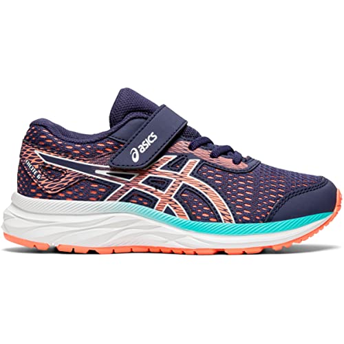 ASICS Kid's Gel-Excite 6 Pre-School Running Shoes, 2, Purple Matte/Sun Coral