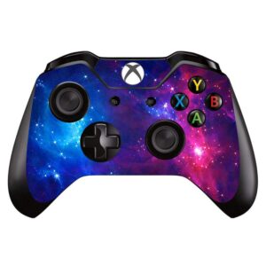 uushop vinyl skin sticker decal cover for microsoft xbox one controller remote - purple galaxy starry sky