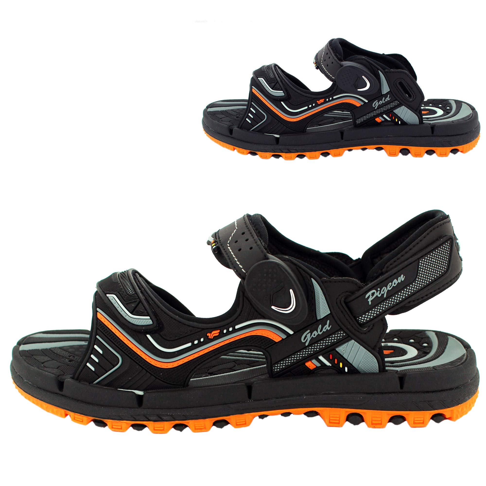 Gold Pigeon Shoes GP Water Release Sandals: 9254 Orange, Women Size 13-13.5 / Men Size 11.5-12 (2375-org-44)