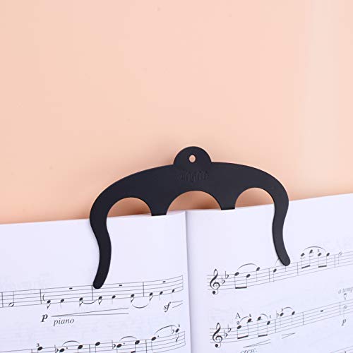 Music Book Clip Page Holder 2Pack Metal Sheet Music Holders for Sheet Music Stands,Pianos,Musicians and Cookbook Reading