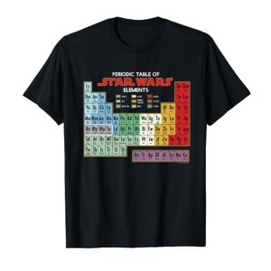 Men's Star Wars Periodic Table of Elements Graphic T-Shirt XL Asphalt