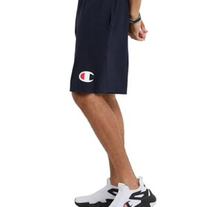 Champion Men's Graphic Jersey Short, Navy, Medium