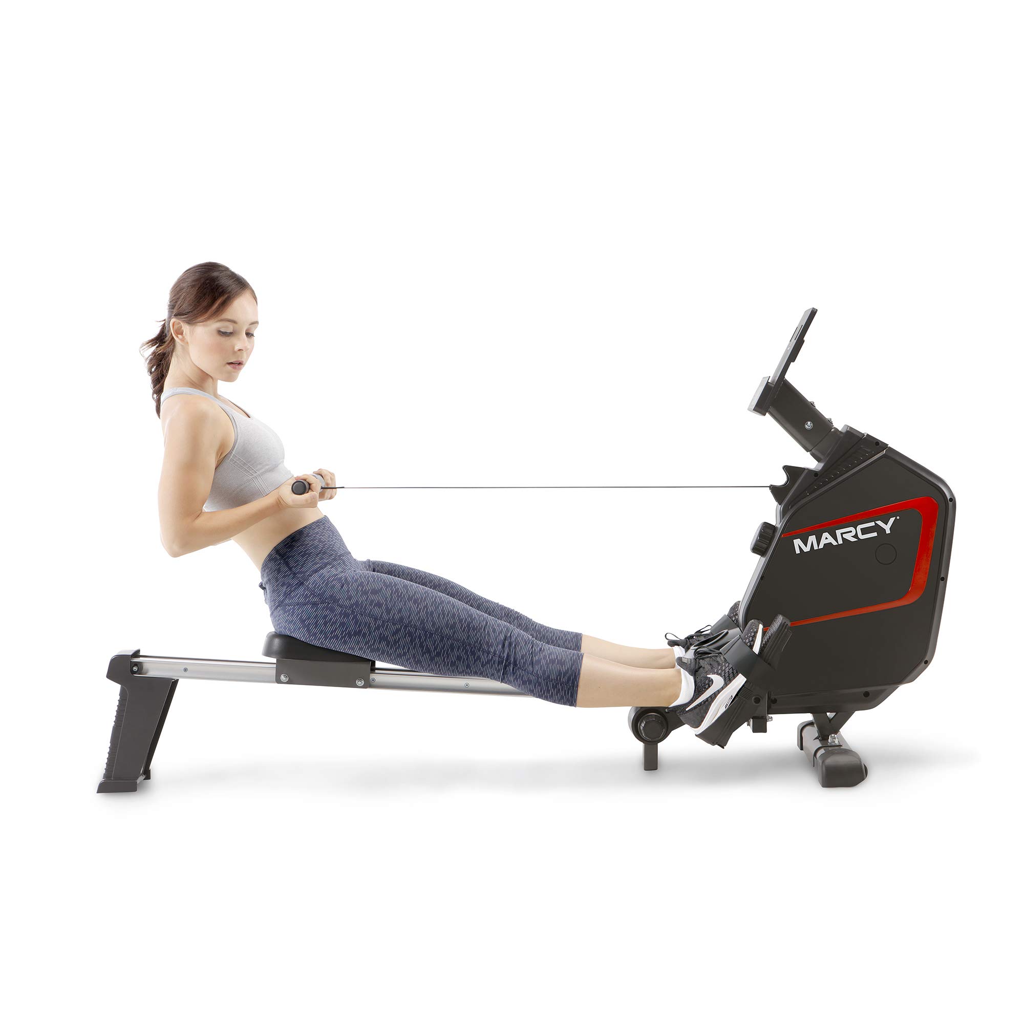 Marcy Foldable Magnetic Resistance Rowing Machine NS-6002RE – Adjustable Resistance and Transport Wheels