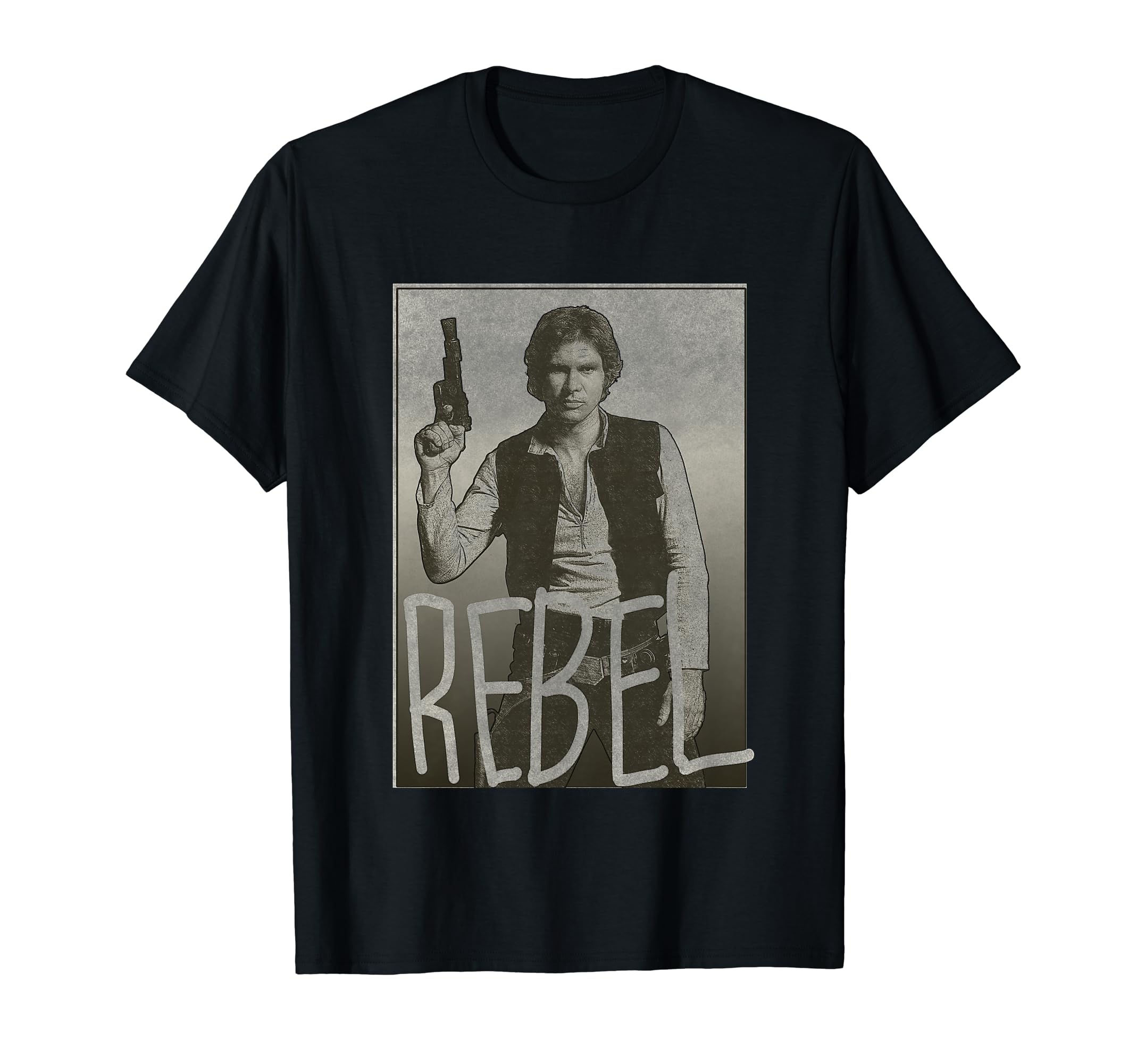 Star Wars Han Solo REBEL Portrait Graphic T-Shirt T-Shirt