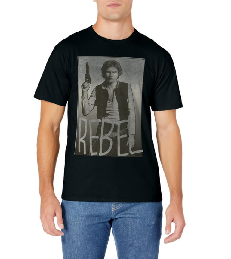 Star Wars Han Solo REBEL Portrait Graphic T-Shirt T-Shirt