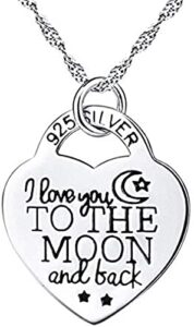 hithop silver color elegant heart pendant necklace for women jewelry accessories gift creative design