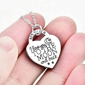 Hithop Silver Color Elegant Heart Pendant Necklace for Women Jewelry Accessories Gift Creative Design