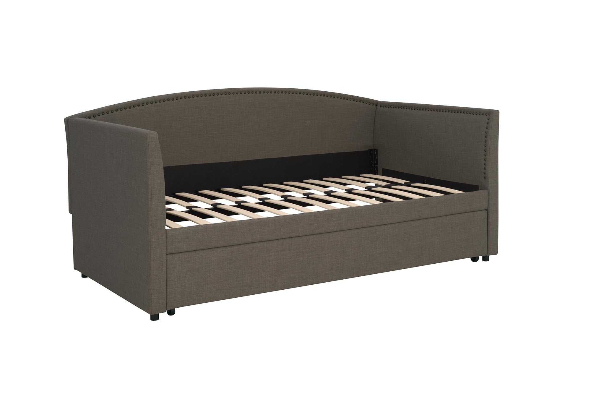 DHP Clara Linen Twin, Grey Daybed, Gray