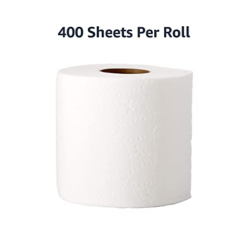 AmazonCommercial 2-Ply White Ultra Plus Individually Wrapped Toilet Paper/Bath Tissue,Bulk,Septic Safe,FSC Certified,Unscented, 32000 Count, 80 Pack of 400 Sheets per Roll (4.1" x 3.5")