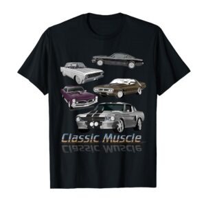 Classic American Muscle Cars Novelty T-Shirt